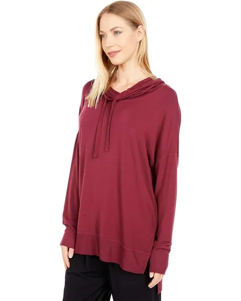 Худи bobi Los Angeles Rayon Terry Funnel Neck Hoodie, бордовый