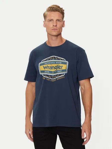 Футболка стандартного кроя Wrangler, синий