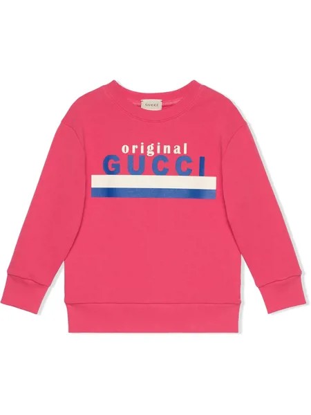 Gucci Kids толстовка с логотипом