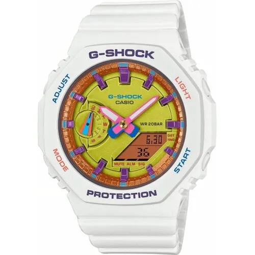 Наручные часы CASIO G-Shock, зеленый, белый