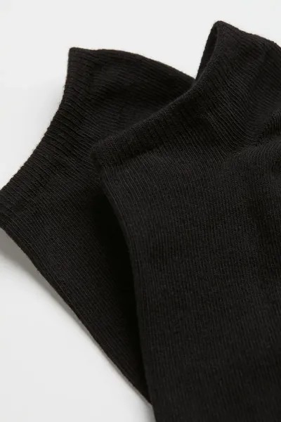Набор из 5 пар носков-кроссовок  H&M, черный