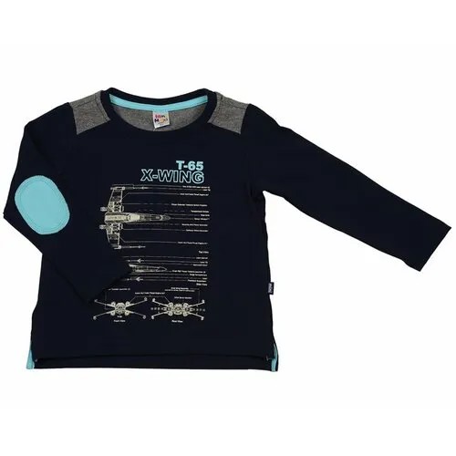 Лонгслив Mini Maxi, хлопок, размер 104, синий