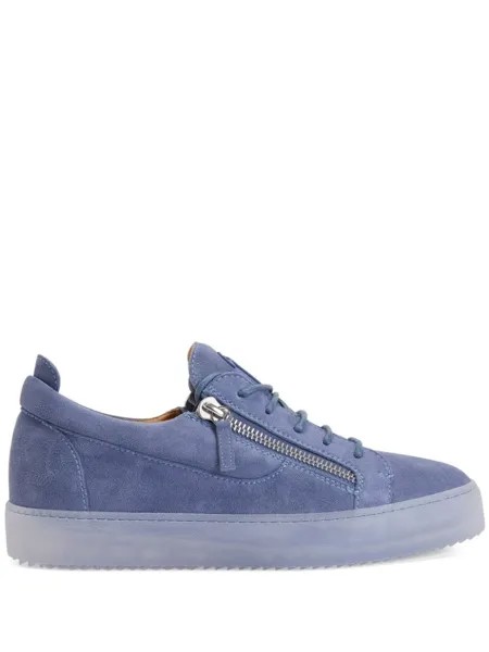 Giuseppe Zanotti кеды Frankie с молниями, синий