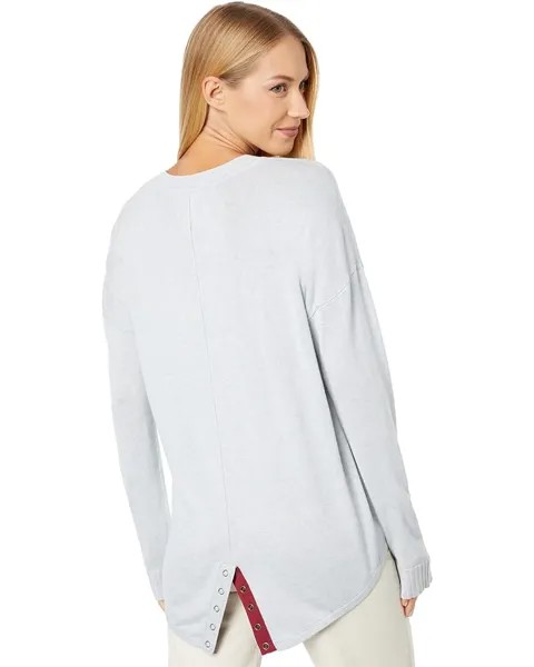 Свитер Lilla P Snap Back Crew Neck Sweater, цвет Ice