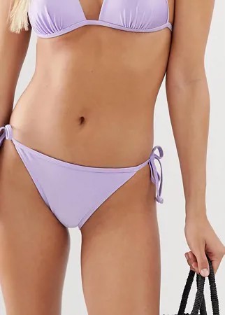Сиреневые плавки бикини с завязками по бокам New Look-Фиолетовый