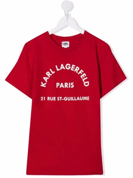 Karl Lagerfeld Kids футболка с логотипом