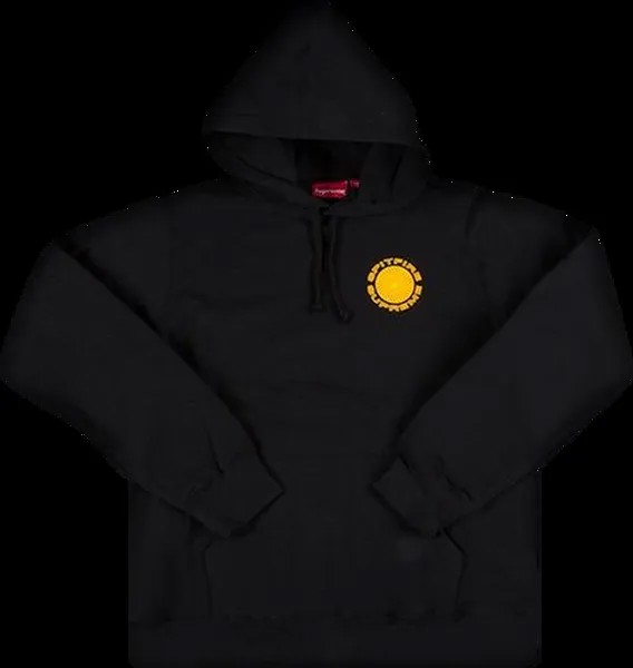 Толстовка Supreme x Spitfire Hooded Sweatshirt 'Black', черный