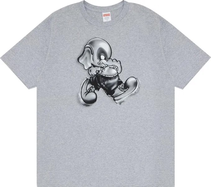 Футболка Supreme Elephant Tee 'Heather Grey', серый