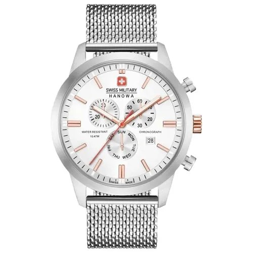 Наручные часы Swiss Military Hanowa 06-3308.12.001, серебряный