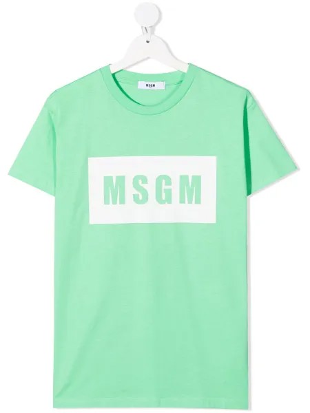 MSGM Kids футболка с логотипом