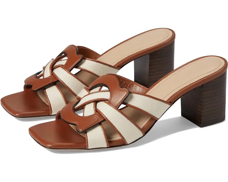 Сандалии COACH Nikki Canvas, цвет Chalk Burnished Amber