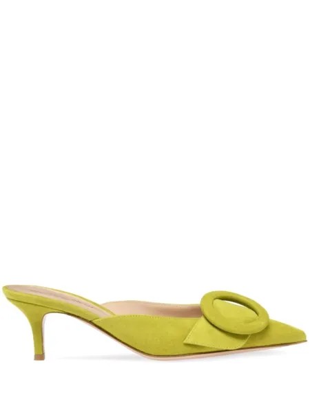 Мюли Portofino 55 Gianvito Rossi, зеленый