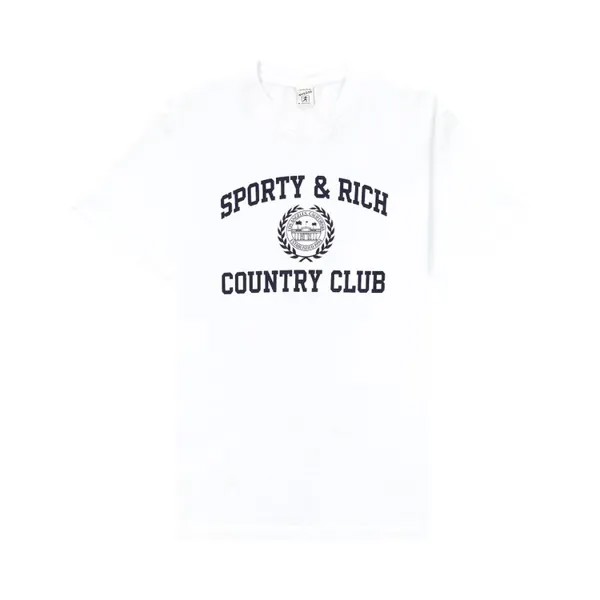 Футболка Sporty & Rich Varsity Crest  'White', белый