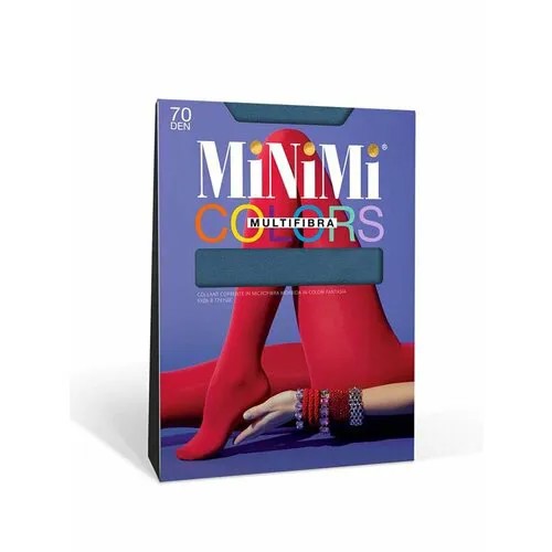Колготки MiNiMi Multifibra Colors, 70 den, размер 3, синий
