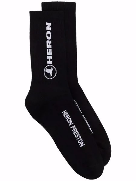 Heron Preston intarsia-knit logo socks