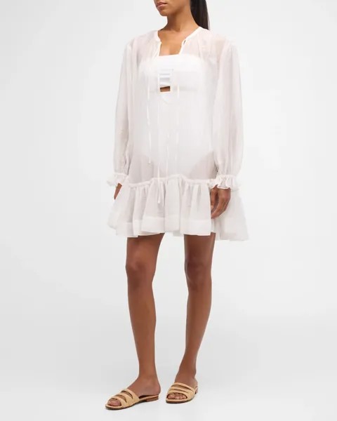 Мини-платье от солнца Scottie Cinq a Sept, цвет White