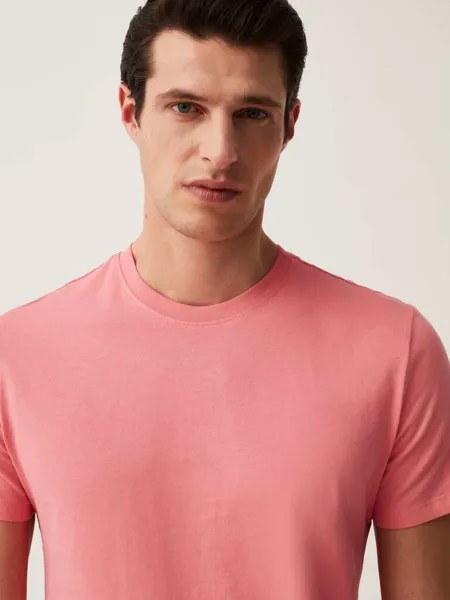 Футболка из органического хлопка с круглым вырезом Ovs, цвет pastel pink