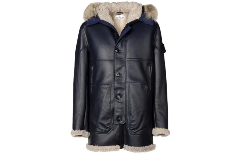 Куртка унисекс темно-синяя Stone Island, синий