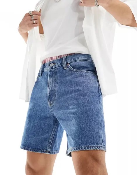 Комбинированные шорты Tommy Jeans средней степени стирки для папы