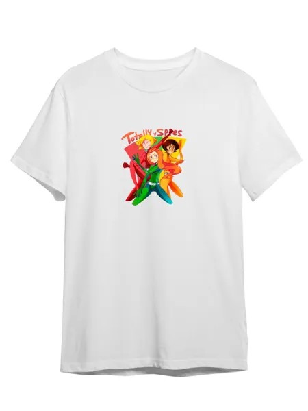 Футболка унисекс СувенирShop Тотали спайс/Totally Spies/Мультсериал 4 белая 2XL