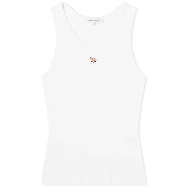 Жилет Maison Kitsune Baby Fox Ribbed Tank Vest, белый