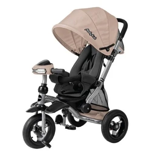 Трехколесный велосипед Moby Kids Stroller trike 10x10 AIR Car кофе