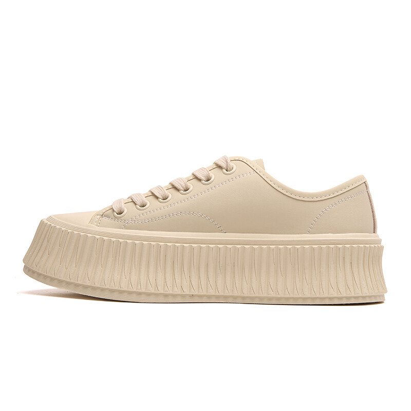 Кроссовки STELLA WEISZ Skateboarding Shoes Women's Low-top, бежевый/черный