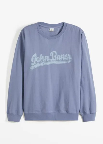 Толстовка свободного кроя из переработанного полиэстера John Baner Jeanswear, синий