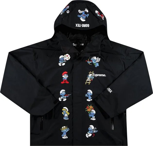 Куртка Supreme x Smurfs GORE-TEX Shell Jacket 'Black', черный