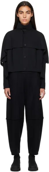 Черная квадратная куртка ISSEY MIYAKE