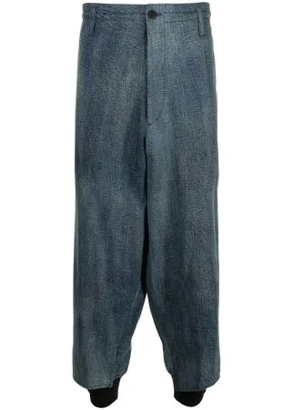 Yohji Yamamoto джинсы широкого кроя