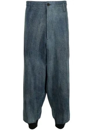 Yohji Yamamoto джинсы широкого кроя