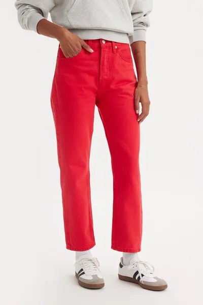Прямые джинсы 501 выше щиколотки Levi'S, красный