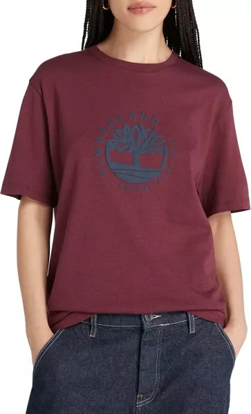 Мужская футболка Timberland с короткими рукавами и рисунком Refibra