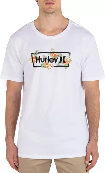 Мужская повседневная рубашка Hurley Explore Congo с коротким рукавом, белый