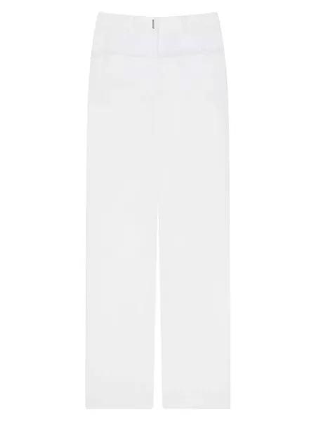 Джинсы оверсайз из смешанного денима Givenchy, белый