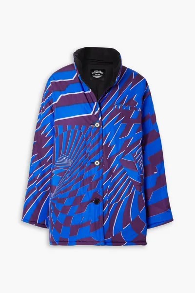 Двустороннее пальто Alex в стиле оверсайз с принтом Stella Mccartney, синий
