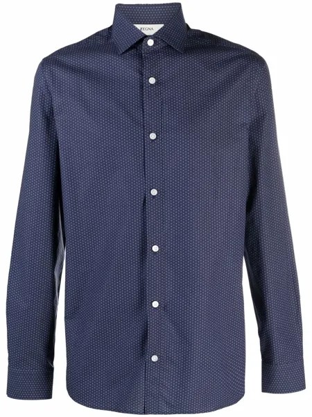 Z Zegna рубашка в горох