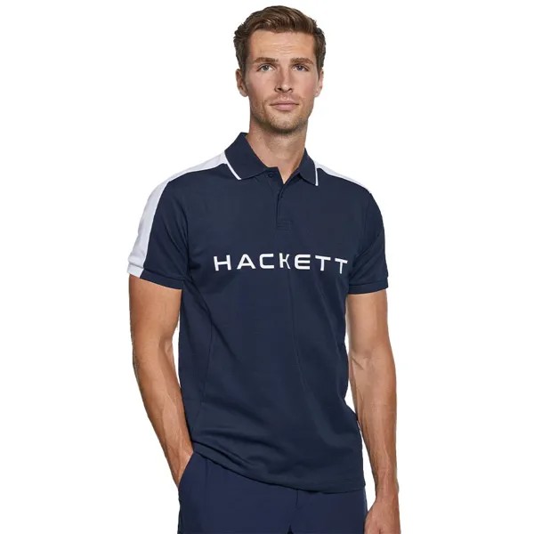 Поло с коротким рукавом Hackett HM563199, синий