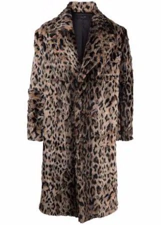 AMIRI пальто с леопардовым принтом