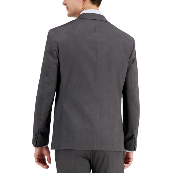 Мужской костюм Slim Fit, серебро