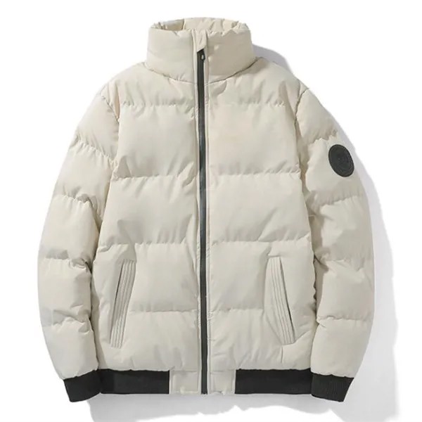 Осенне-зимняя японская теплая рабочая одежда в стиле поп, хлопковая стеганая куртка, классический дизайн с воротником-стойкой без шапки, Паркер 4XL