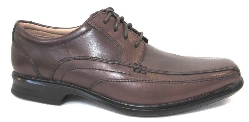 Мужские коричневые кожаные оксфорды CLARKS VERRO REAL, размер 7, 9, 62118