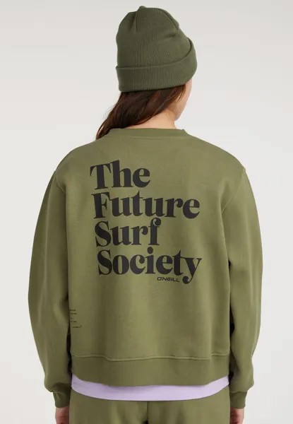 Толстовка O'Neill FUTURE SURF SOCIETY CREW, цвет deep lichen green