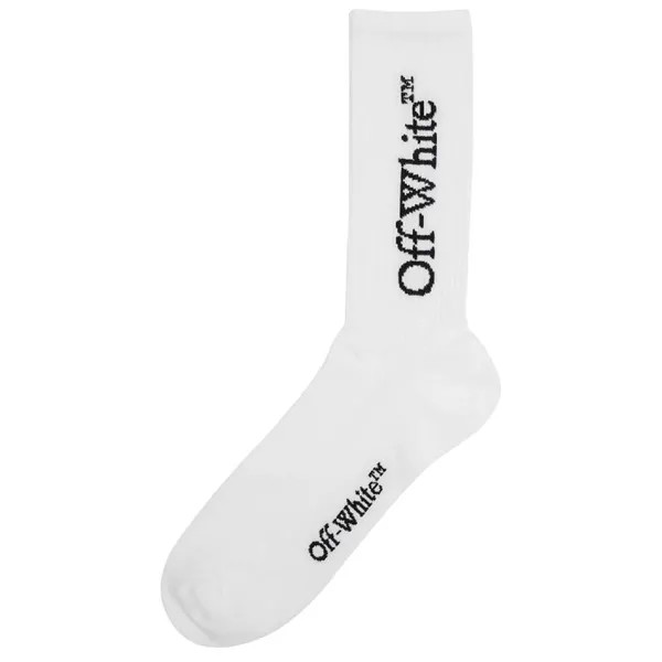 Носки Off-White Mid Bookish Calf, белый