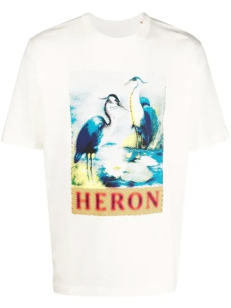 Heron Preston футболка с логотипом, белый