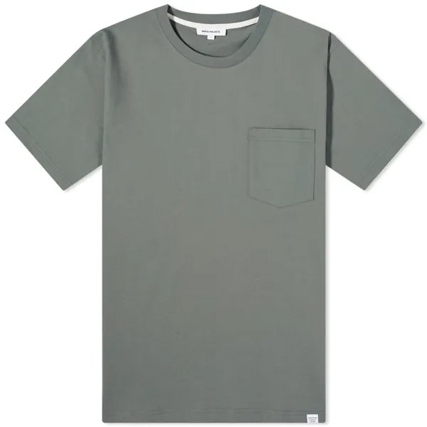 Футболка Norse Projects Johannes Organic Pocket, цвет Pewter