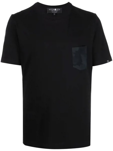 Hydrogen футболка с камуфляжным карманом
