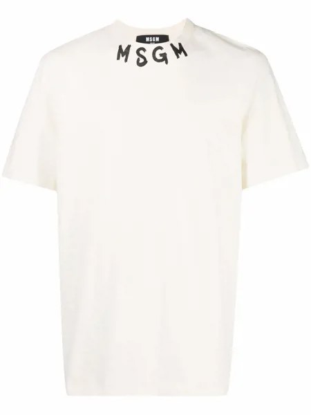 MSGM футболка с логотипом