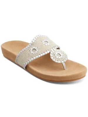 JACK ROGERS Женские белые формованные стельки Jacks Platform Slip On Thong Sandals 6 M